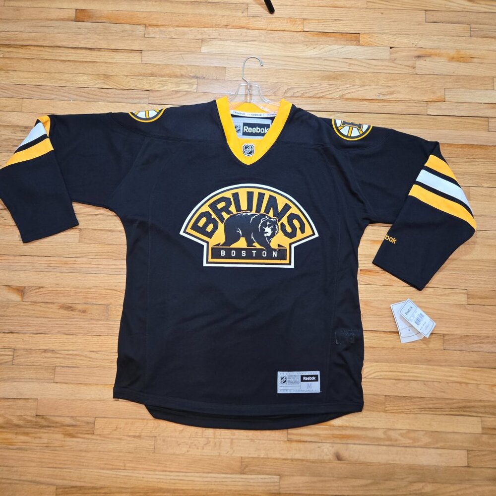 Boston Bruins Walking Bear Alternate Jersey Reebok Premiere NHL ALL SIZES